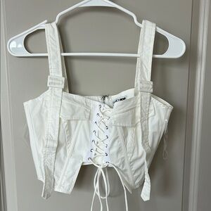 White Corset Top
